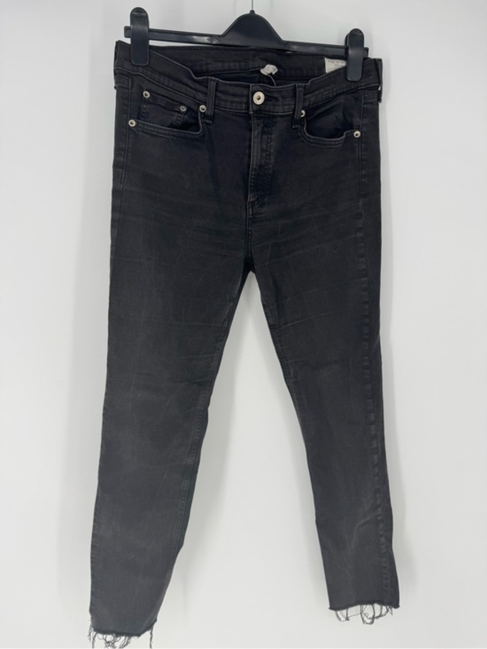 rag & bone Skinny fray Jeans off Black size 34